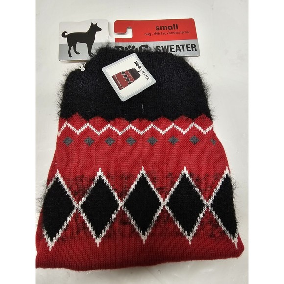 Doggie Sweater Nwt Size Small Pug Shih Tzu Boston Terrier - Picture 1 of 6